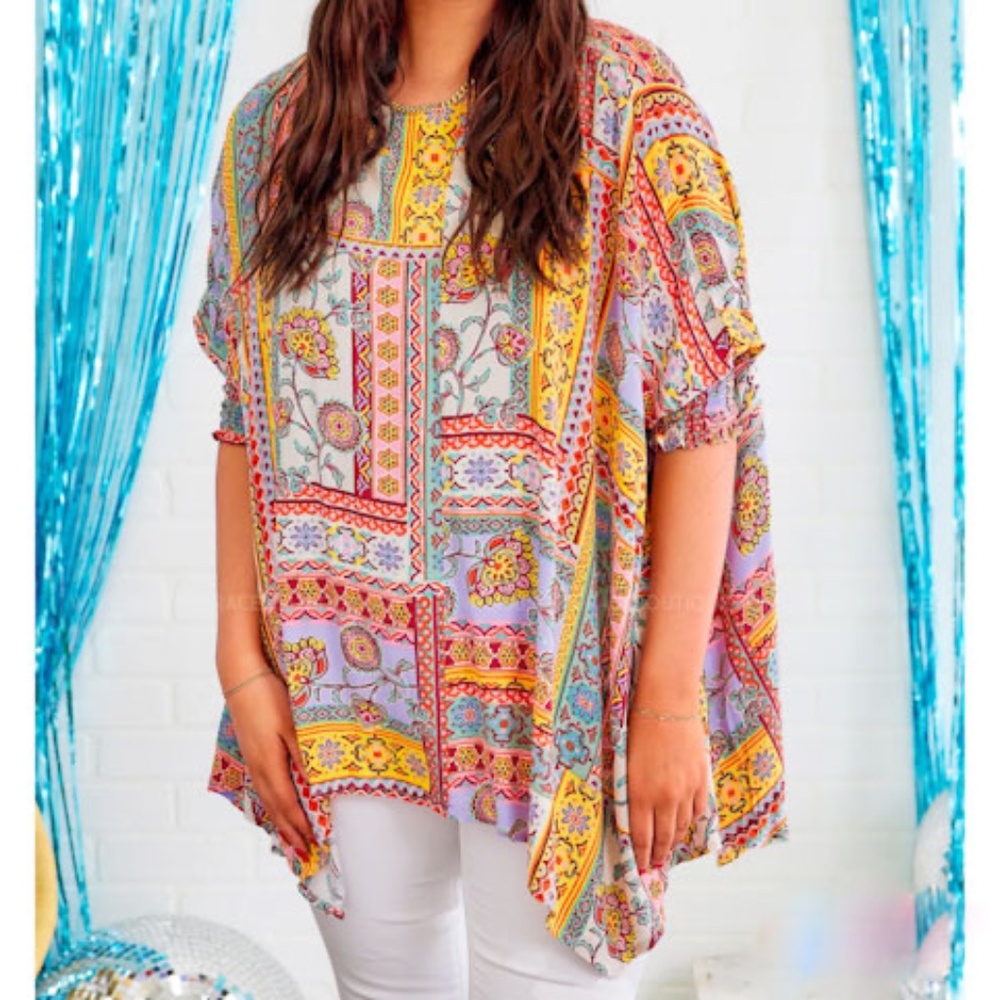 Oddi Poncho Style Oversized Lightweight Tunic